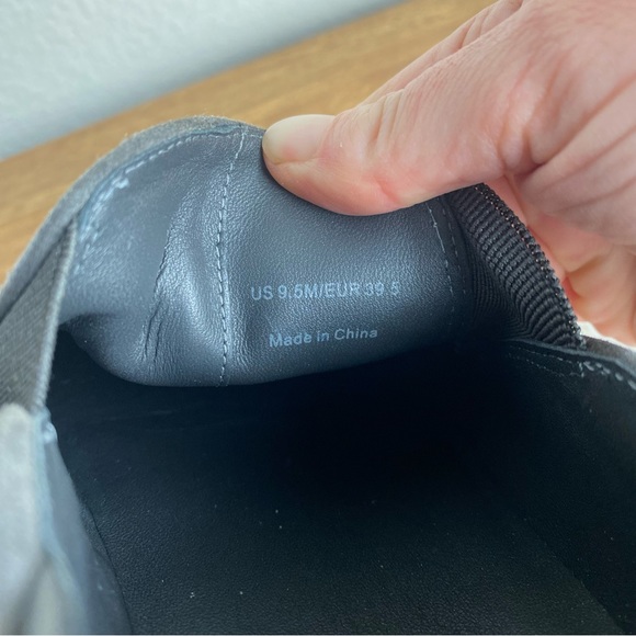 Vince Garvey Sneaker Grey Suede Pointed Toe Size 9.5. - Picture 10 of 11